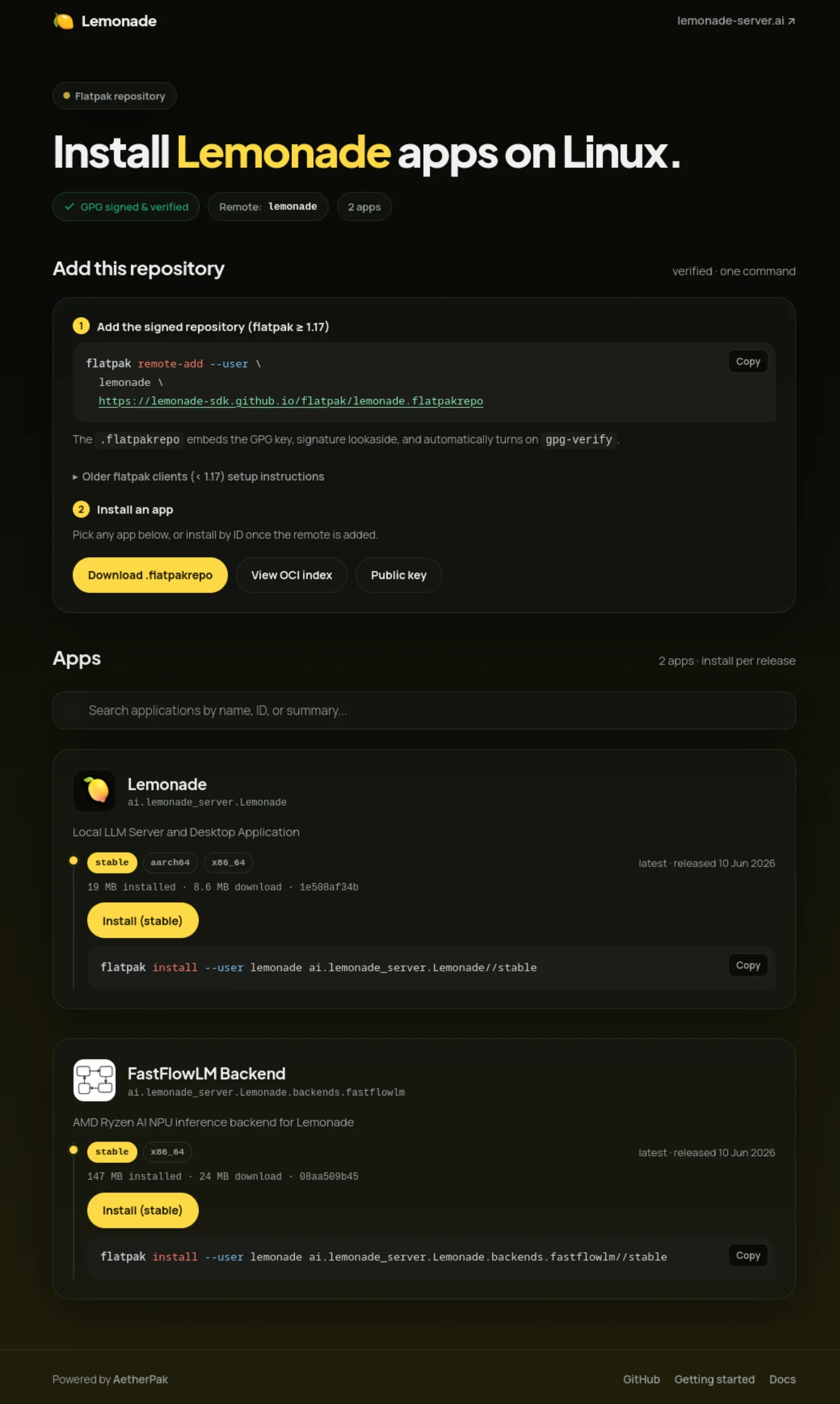 Lemonade - Dark Theme